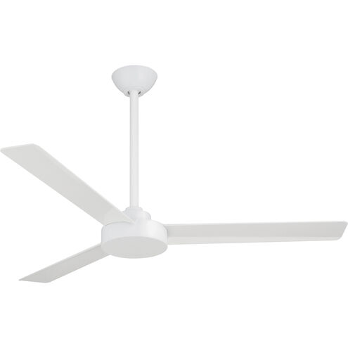 Roto 52 inch Flat White Ceiling Fan