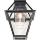 Terrace LED 24 inch Textured Black Outdoor Sconce in 3000K LED, Nested Lantern