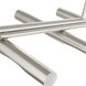 Acra 10 Light 50 inch Brushed Nickel Linear Chandelier Ceiling Light