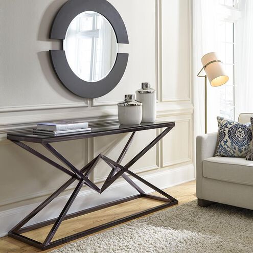 Pinnacle 63 inch Nickel Console Table