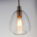 Babylon 1 Light 7 inch Satin Nickel Single Pendant Ceiling Light