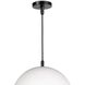 Peridot 1 Light 15 inch White Outdoor Pendant, Small