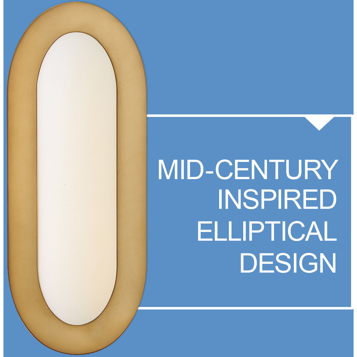 Emme LED 6 inch Heritage Brass Bath Wall Light