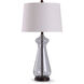 Allen 11 inch 150 watt Clear Glass and Oil Rubbed Bronze Table Lamp Portable Light