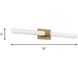 Sarco LED 36 inch Satin Brass Vanity Light Wall Light