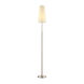 Attendorn 69 inch 100 watt Satin Nickel Floor Lamp Portable Light