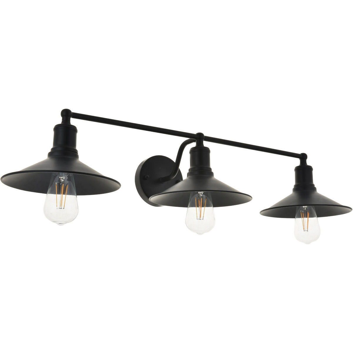 Etude 3 Light 33 inch Black Wall Sconce Wall Light