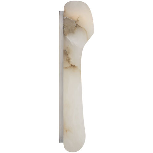 Kelly Wearstler Esculpa LED 6 inch Alabaster and Polished Nickel Elongated Wall Light