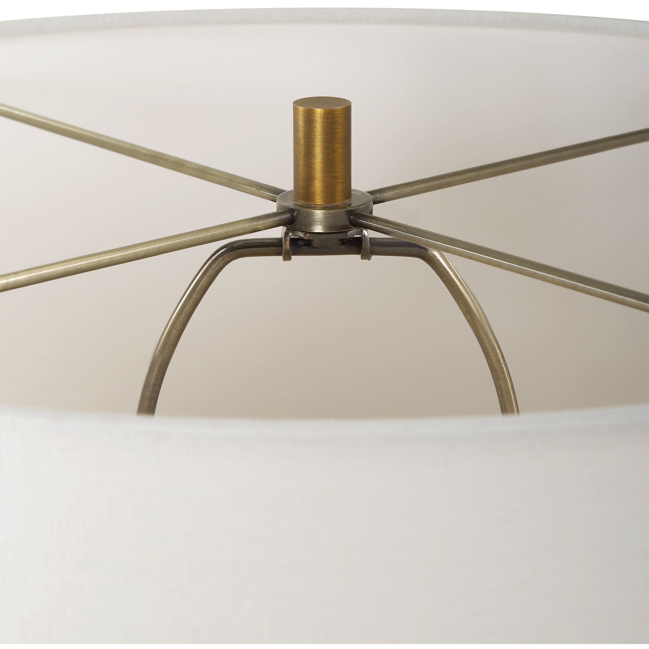 Avola 32 inch 100.00 watt White Marble and Antique Brass Table Lamp Portable Light