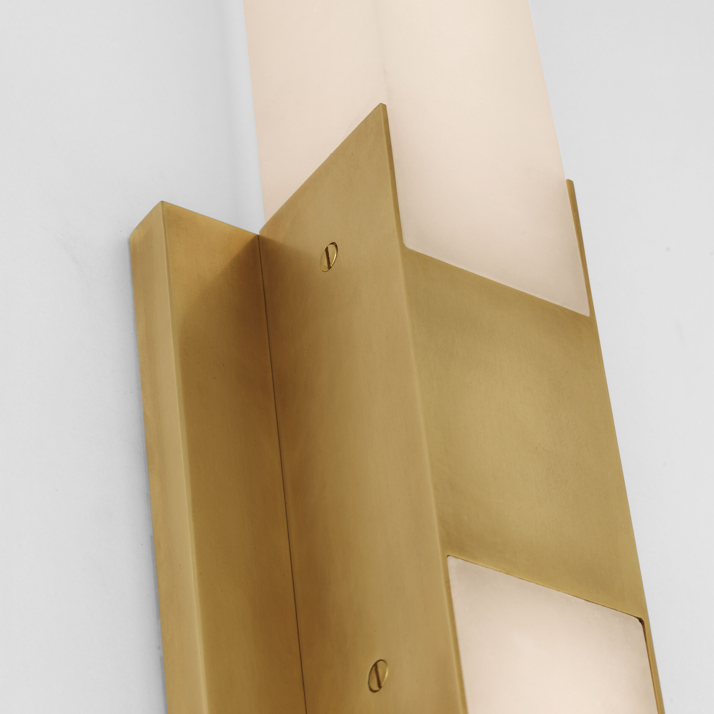 Kelly Wearstler Covet LED 4.5 inch Antique-Burnished Brass Double Bath Light Wall Light