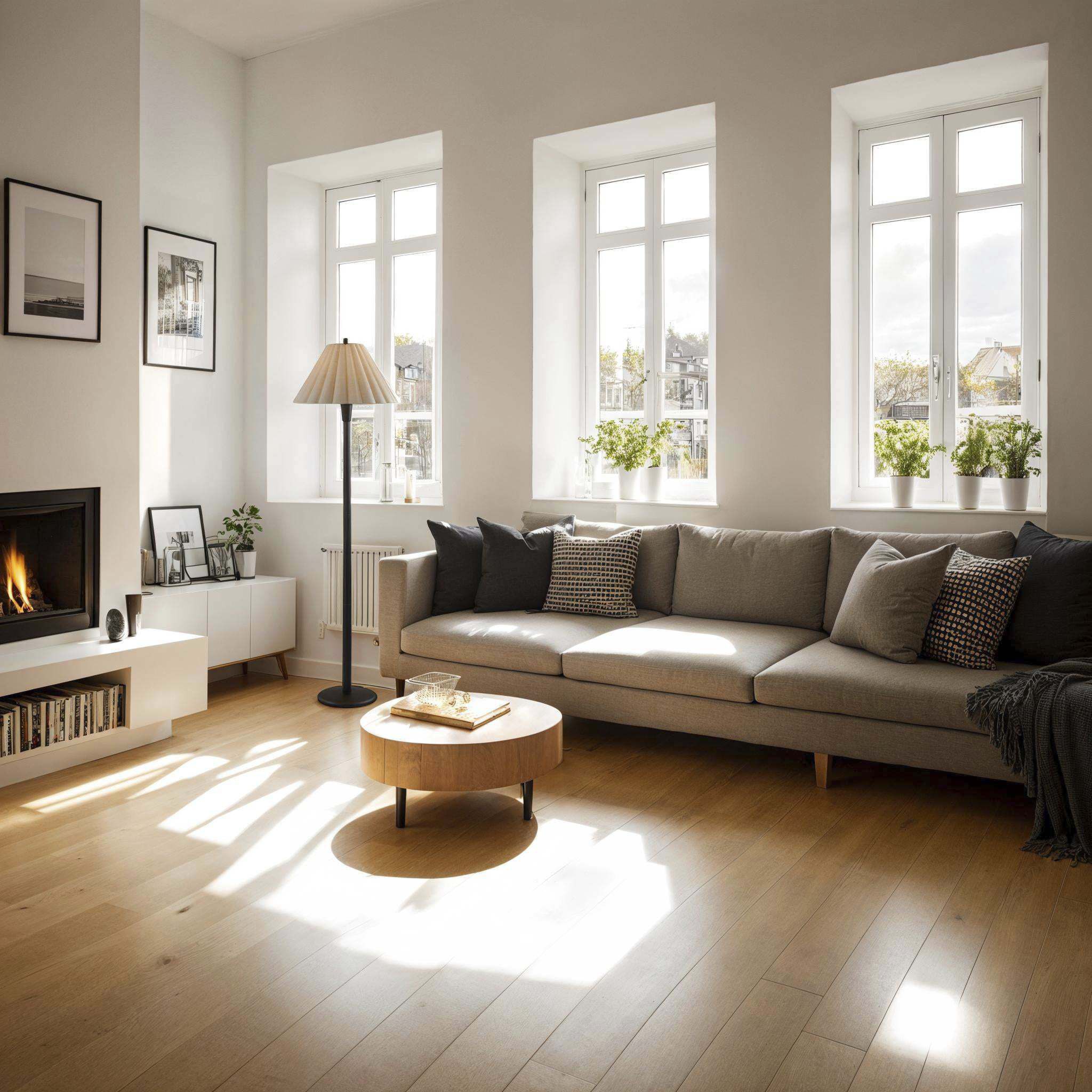 Scallop 60.75 inch 100.00 watt Black Wood Floor Lamp Portable Light