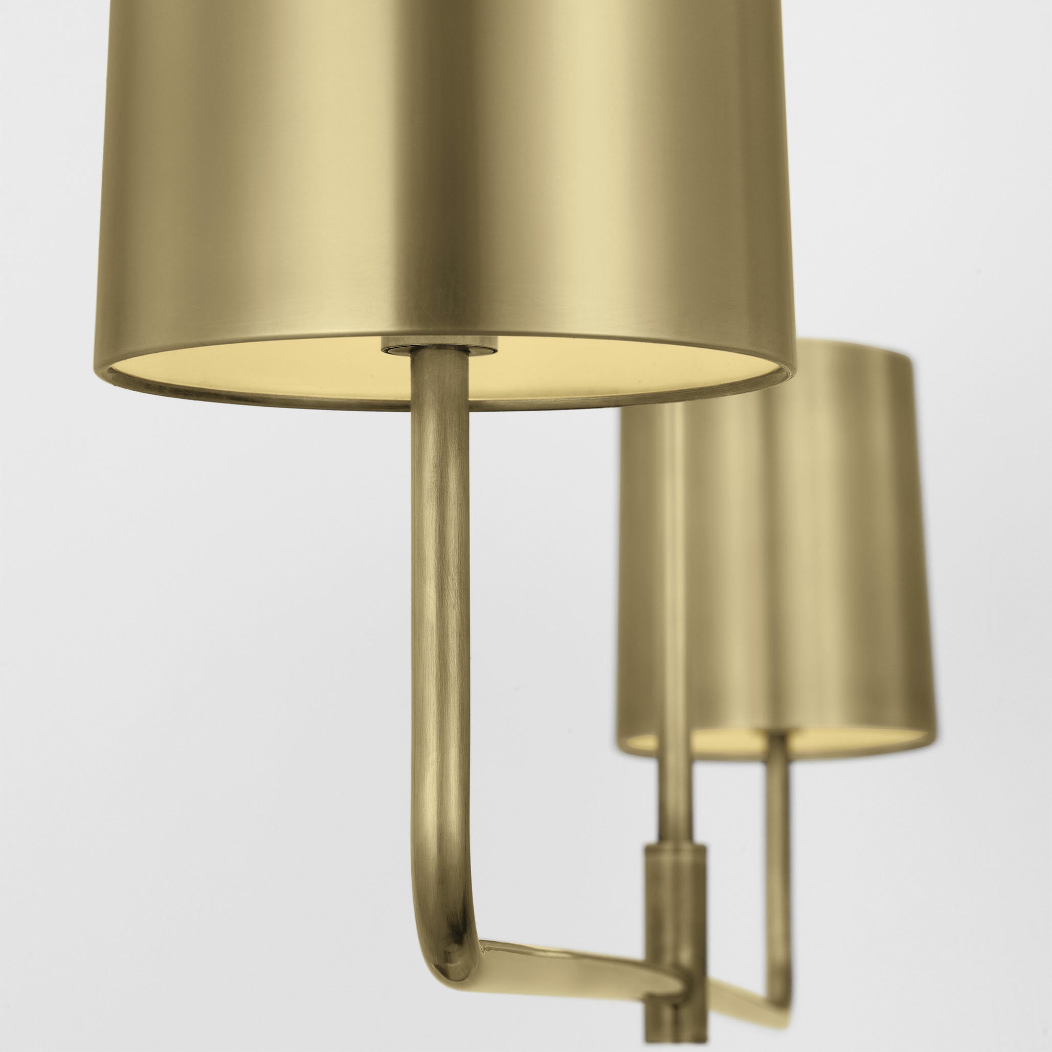 Barbara Barry Go Lightly LED 54 inch Soft Brass Linear Chandelier Ceiling Light