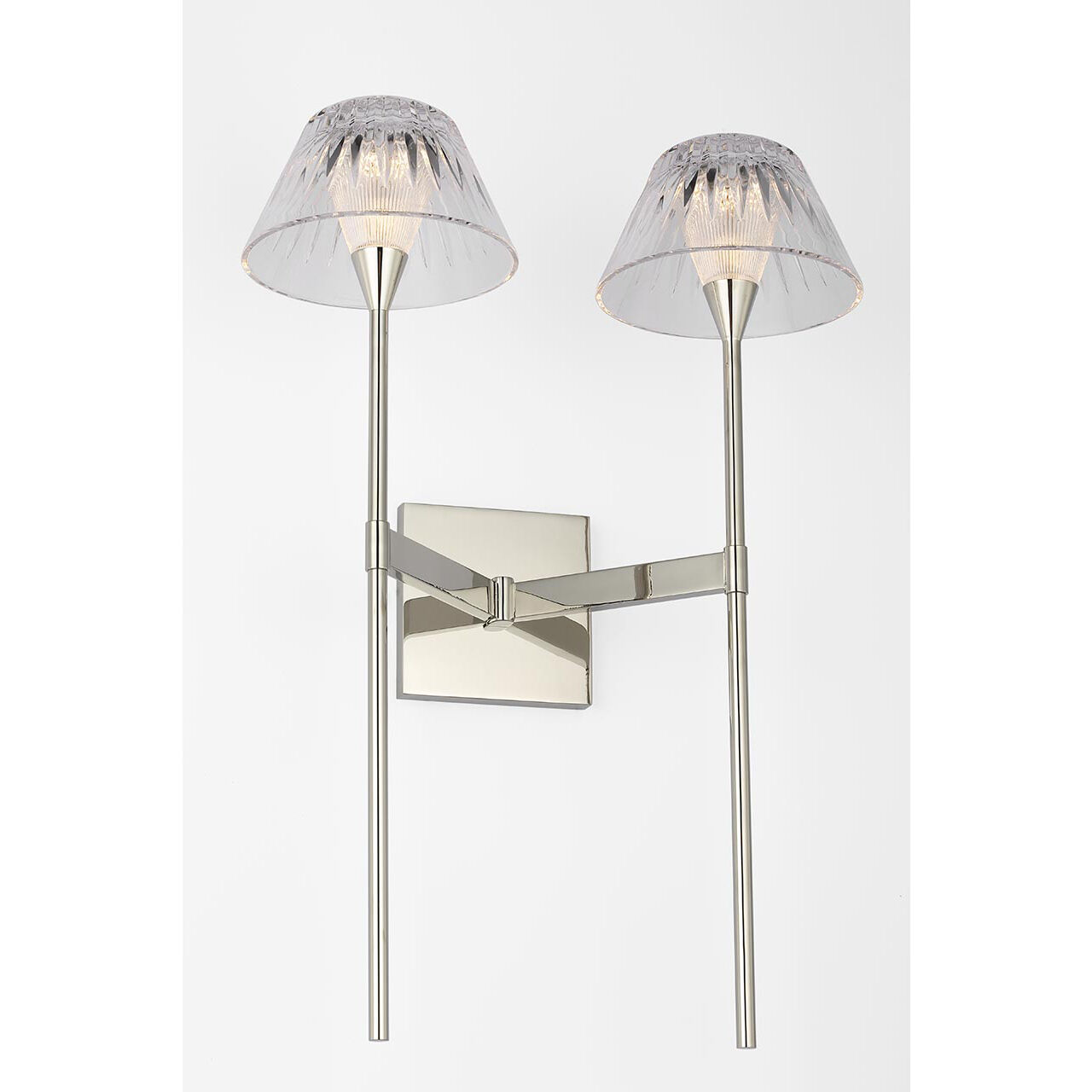 Waterford Blaze Tail Sconce Wall Light in Polished Nickel