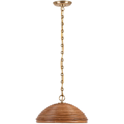 Suzanne Kasler Emerson LED 15.75 inch Hand-Rubbed Antique Brass Pendant Ceiling Light