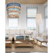St. Barts 7 Light 33 inch Sugar White Chandelier Ceiling Light, Jamie Beckwith Collection
