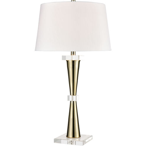 Brandt 32 inch 150 watt Gold with Clear Table Lamp Portable Light