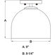 Shelby LED 9.25 inch Natural Brass Semi-Flush Mount Ceiling Light