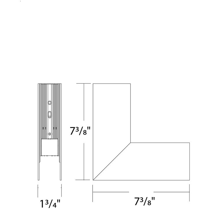 Ventrix White Track Component Ceiling Light