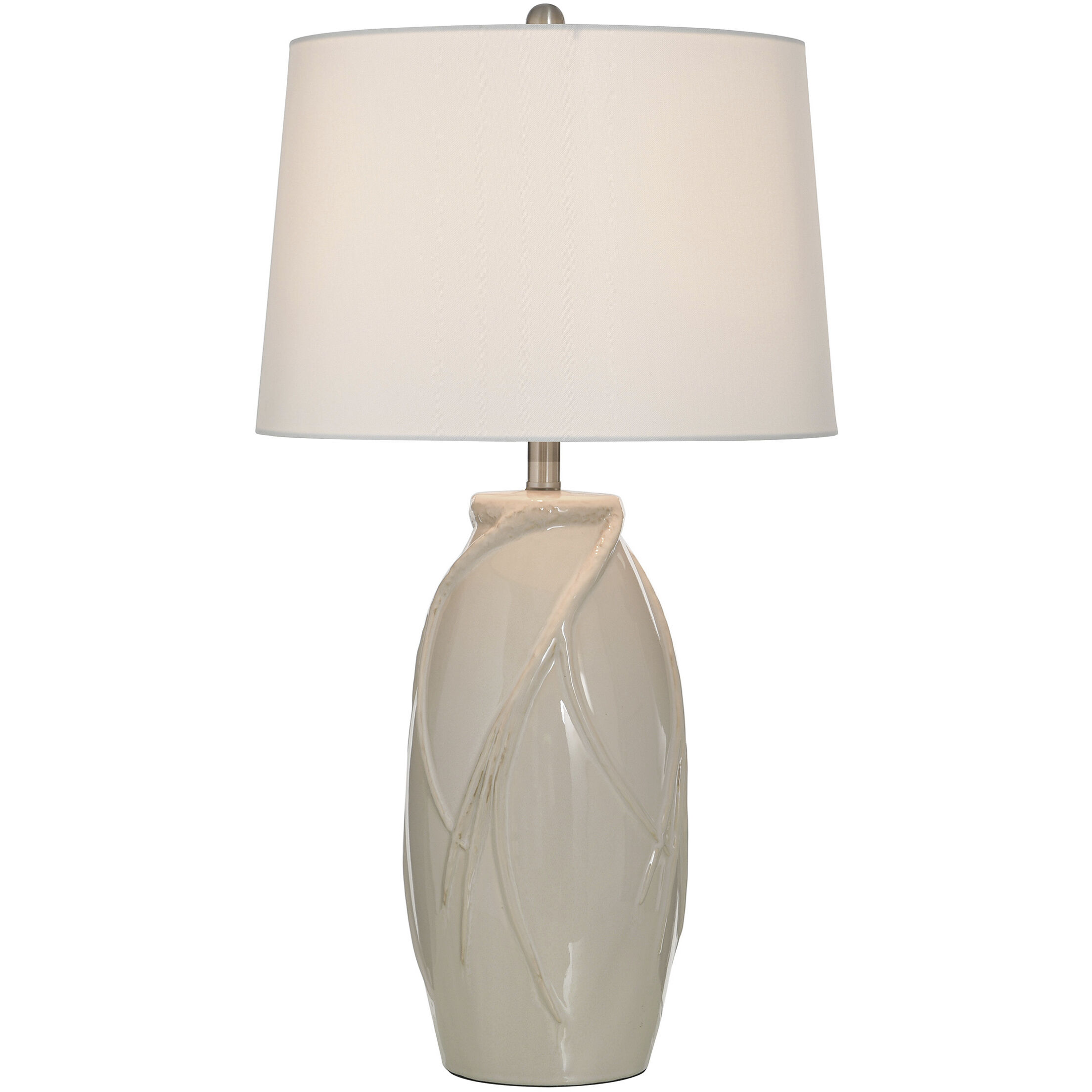 Starlite 32 inch 100 watt Starlite Cream and Off-White Table Lamp Portable Light