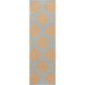 Frontier 96 X 30 inch Bright Orange, Ivory Rug