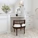 Hathaway Upholstered 22.5"W Vanity Seat in Medium Brown