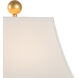 Biltmore 25 inch 100.00 watt Green Glaze/Antique Gold Leaf Table Lamp Portable Light