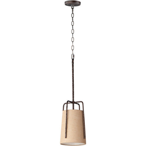 Pitchfork 1 Light 9 inch Oil Rubbed Bronze Single Pendant Ceiling Light