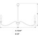 Annabelle LED 30 inch Matte Black Chandelier Ceiling Light