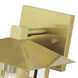 Crestlake 1 Light 9.5 inch Satin Gold Outdoor Wall Lantern