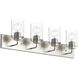 Merry 4 Light 30 inch Brushed Nickel Bath Vanity Wall Light