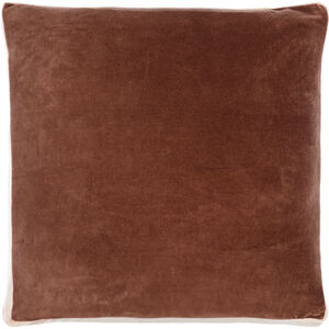 Sully 20 X 20 inch Dark Brown/Brick/Light Silver Accent Pillow