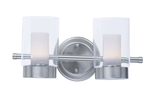 Mod LED 14 inch Satin Nickel Vanity Light Wall Light