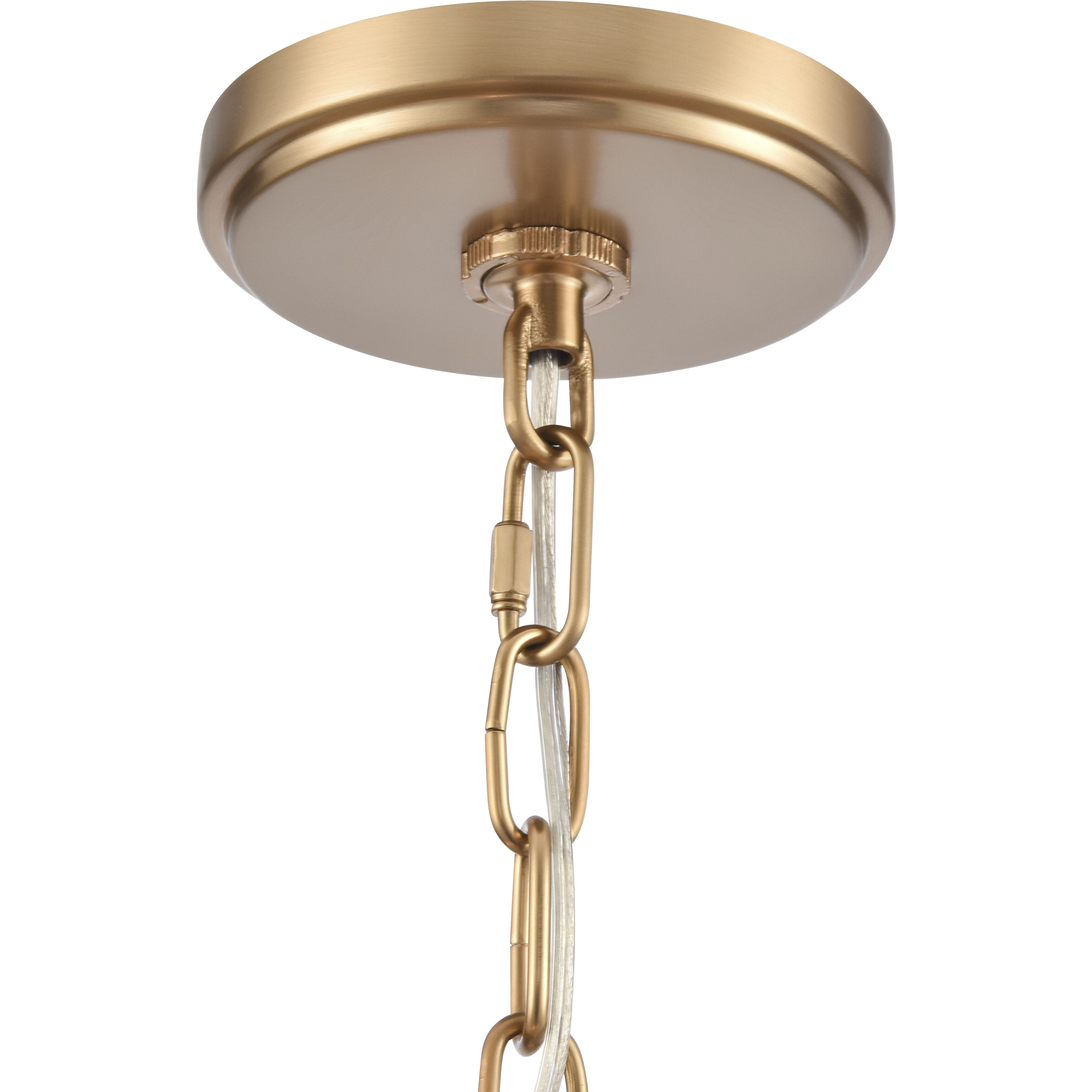 Rydell 5 Light 24.5 inch Brushed Gold Chandelier Ceiling Light