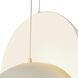 Void 15.75 inch Pearl White Pendant Ceiling Light