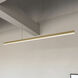 Vega LED 0.75 inch Brushed Gold Wall Sconce Wall Light
