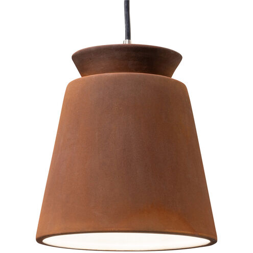 Radiance Collection 1 Light 8 inch Matte Black Pendant Ceiling Light