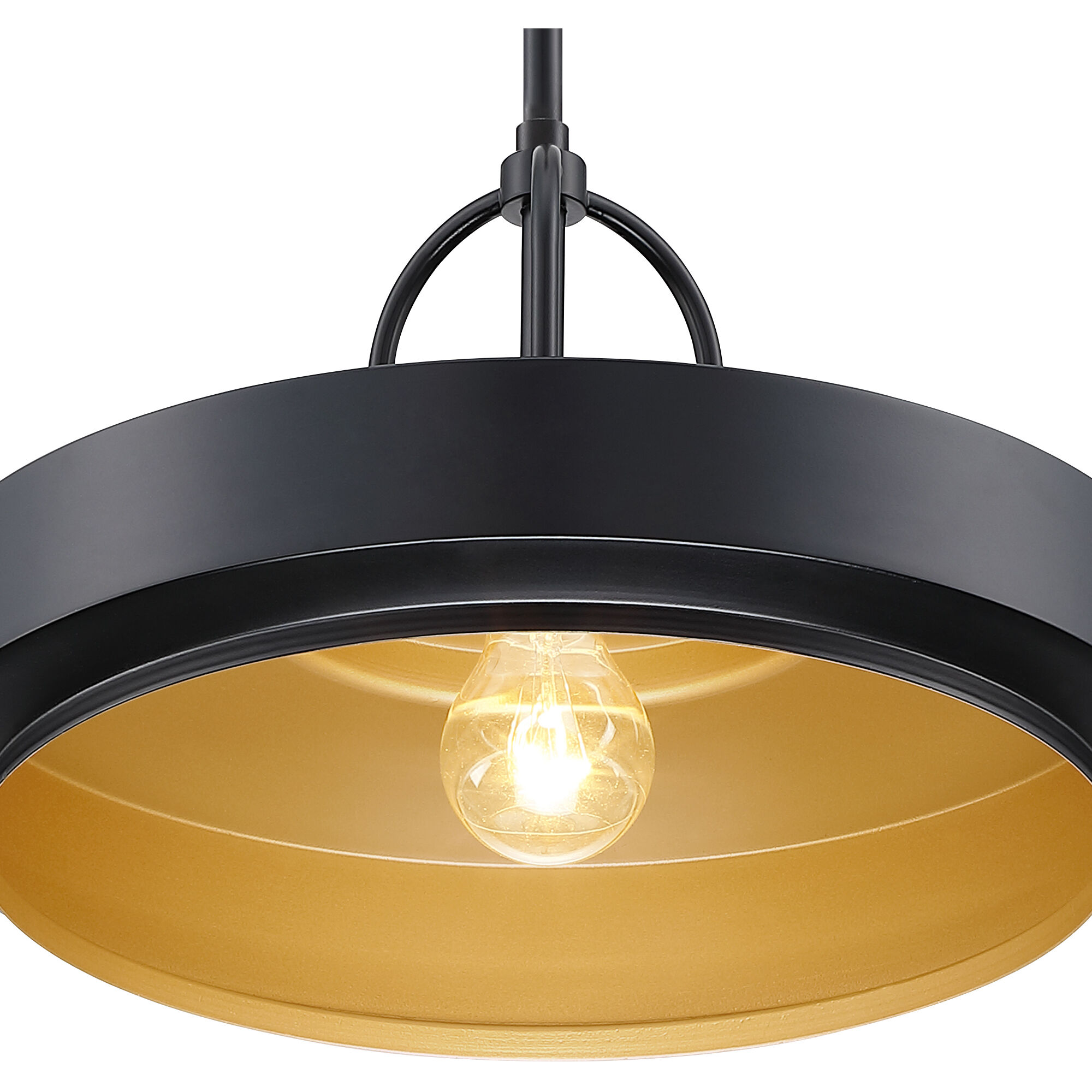 Odea 1 Light 14 inch Matte Black Pendant Ceiling Light