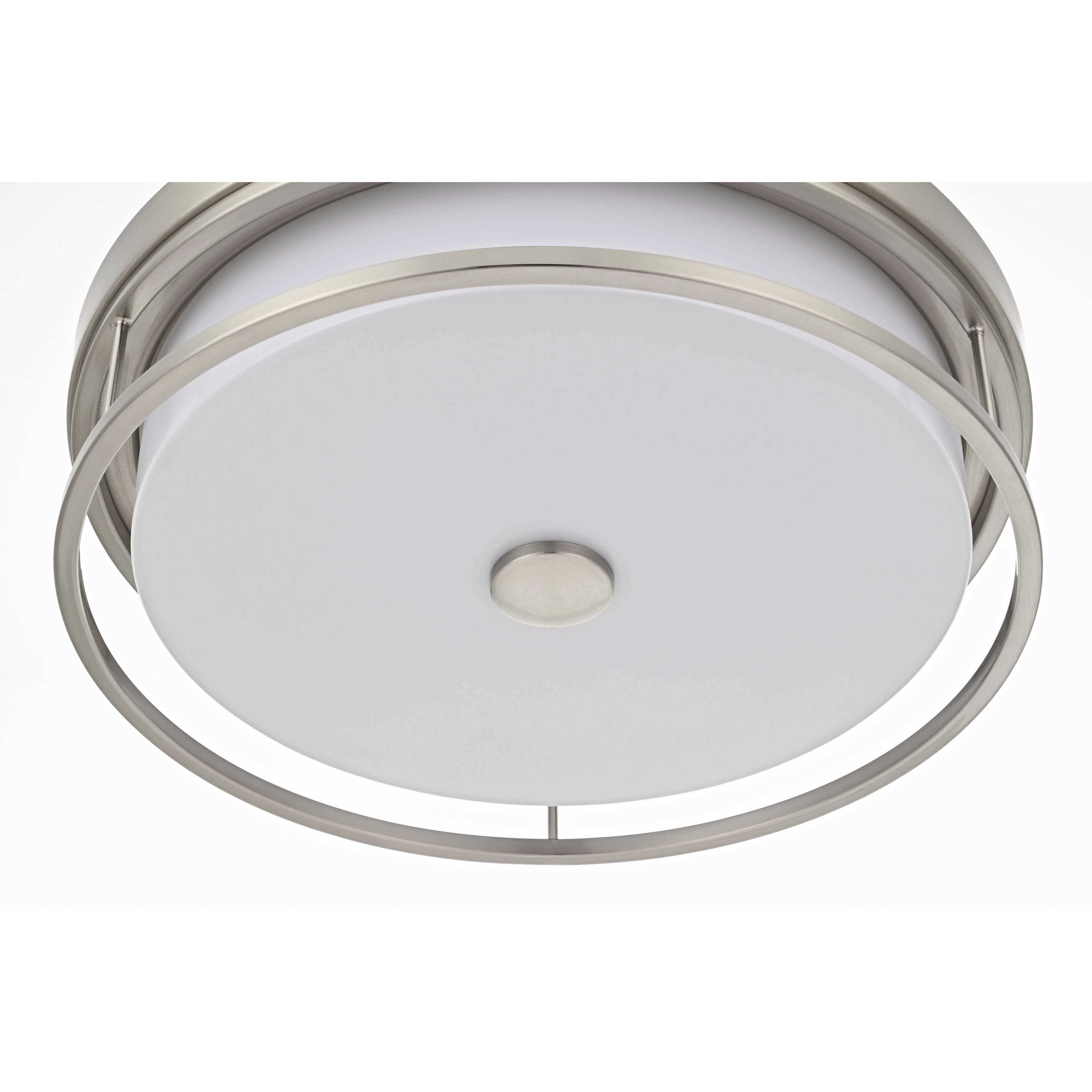 Kolson 16 inch Polished Nickel Flush Mount Ceiling Light