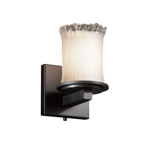 Veneto Luce Wall Sconce Wall Light in Matte Black, White Frosted (Veneto Luce), Incandescent