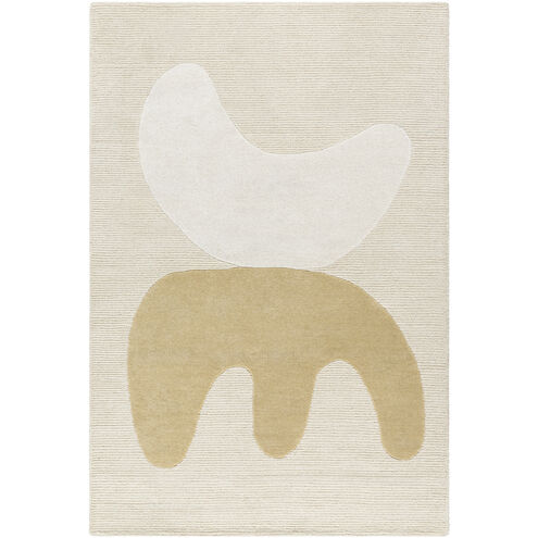 Jason Wu 90 X 60 inch Pearl / Khaki / Ash Handmade Rug in 5 x 8