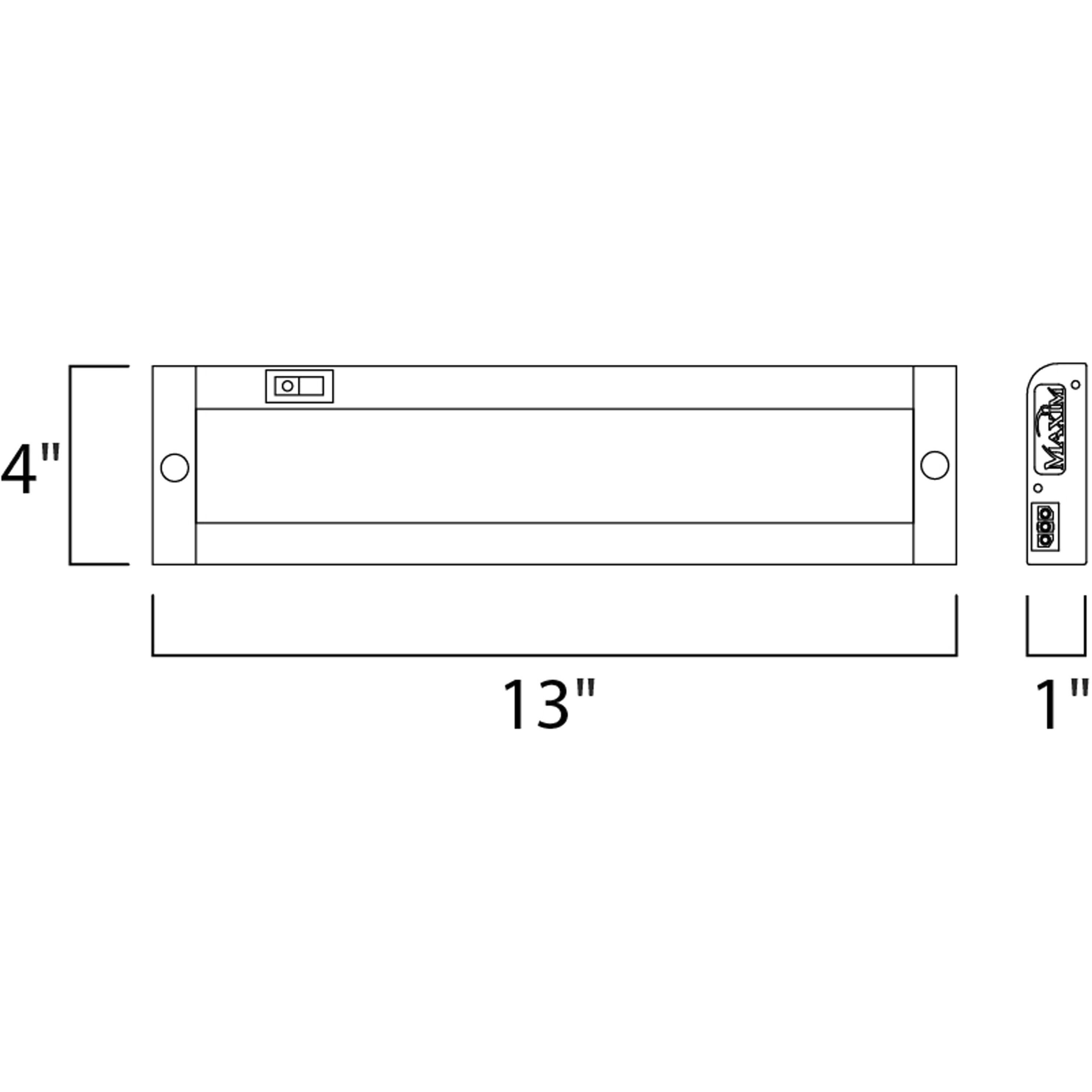 CounterMax MX-L120-EL 120 LED 13 inch White Under Cabinet