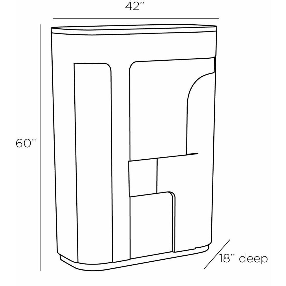 Brusa 42 inch Beige Cabinet