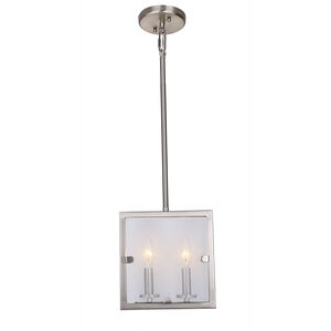 Harbor Point 2 Light 3.25 inch Satin Nickel Candle Pendant Ceiling Light