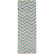 Denim 132 X 96 inch Denim, Cream Rug