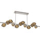 Mesa LED 72 inch Beige Silver Chandelier Ceiling Light in 3000K LED, Bronze, Twisted Branch