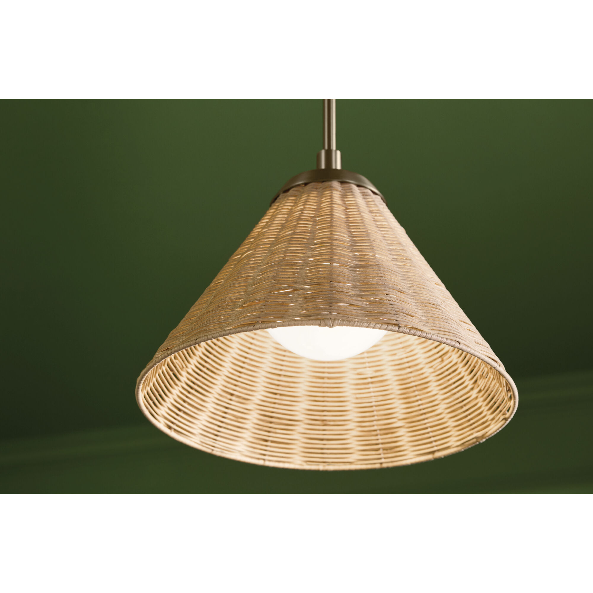 Bekah 1 Light Champagne Bronze Pendant Ceiling Light, Convertible