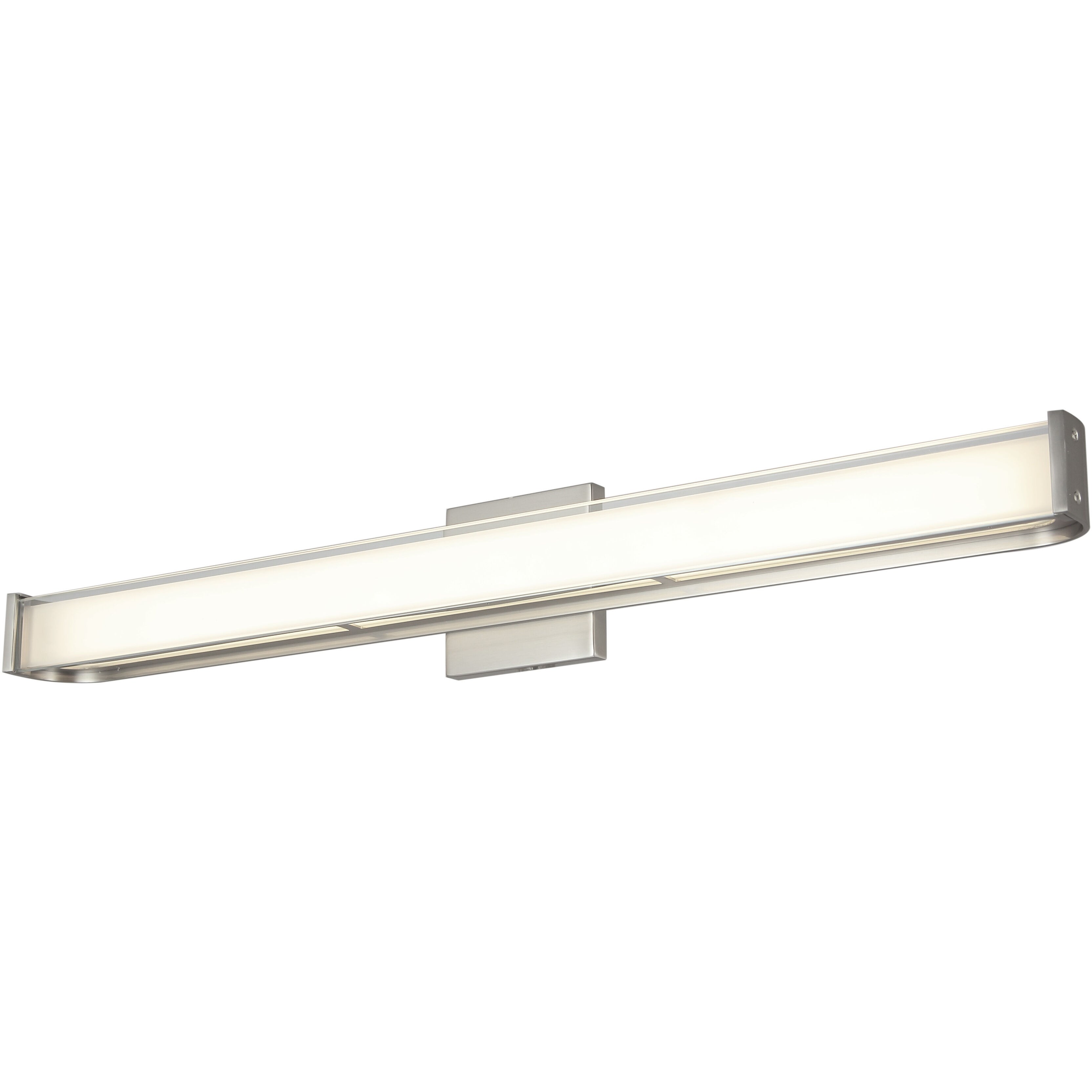 Bend LED 32 inch Brushed Nickel Bath Vanity Light Wall Light