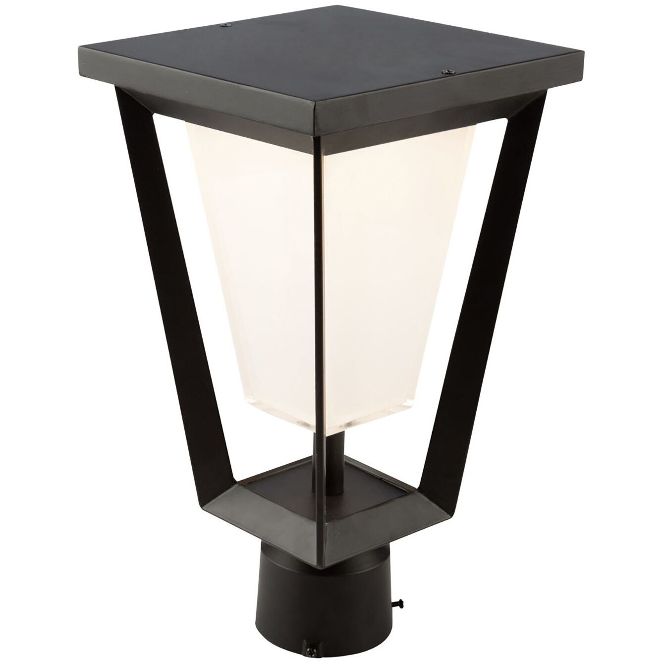 Waterbury LED 11 inch Black Outdoor Post Lantern, Coach Light