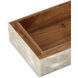 Perlas 6 inch Ivory and Natural Boxes, Set of 2
