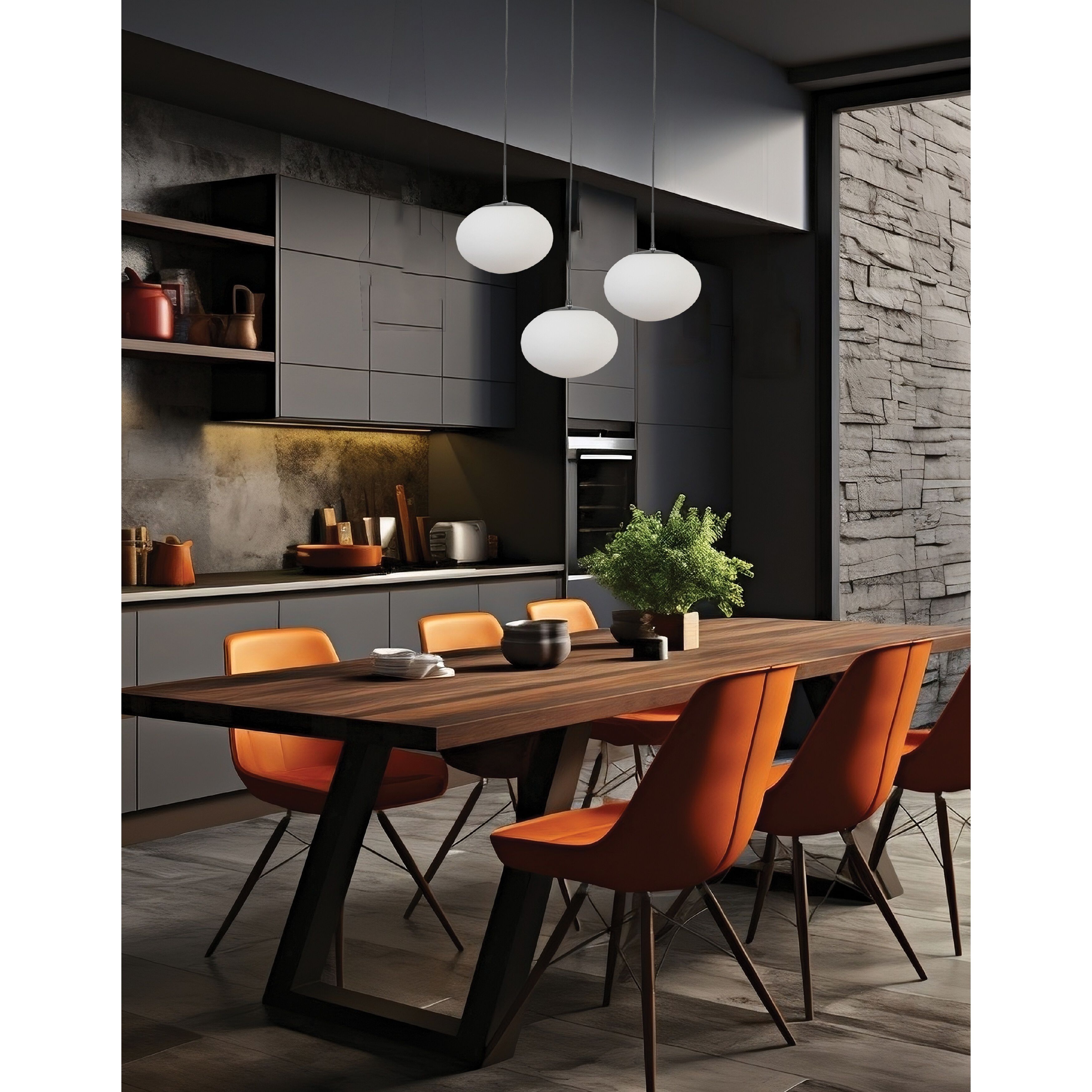 Rachel 3 Light 32 inch Matte Black Multi Pendant Ceiling Light